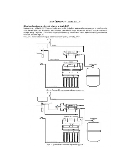 Zawór odpowietrzający do montażu wkładu REDOX
