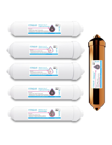 Zapas wkładów wymiennych do filtra PREMIUM LUX z lampą UV oraz REDOXEM