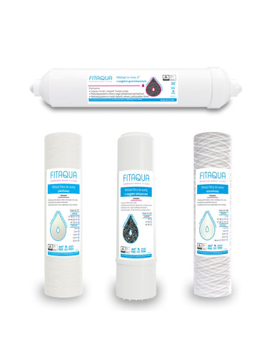 Półroczny zapas wkładów wymiennych do 5-stopniowego filtra molekularnego RO5