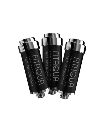 Filtr prysznicowy srebrny + czarna etykieta (zestaw 3)