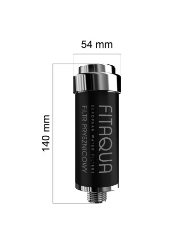 Zestaw 3 Filtrów Prysznicowych Srebrnych z Czarną Etykietą | Outlet