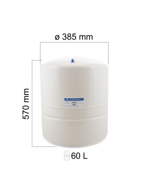 Zbiornik Metalowy 60 Litrów | Magazyn Wody Czystej do Wydajnych Filtrów RO, Duży Zapas 2
