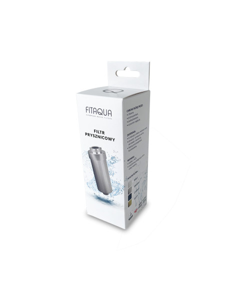 Filtr do wody pod prysznic FITAQUA – biały