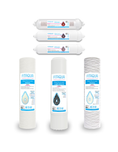 Półroczny zapas wkładów wymiennych do 7-stopniowego filtra molekularnego RO7