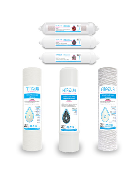 Półroczny zapas wkładów wymiennych do 7-stopniowego filtra molekularnego RO7