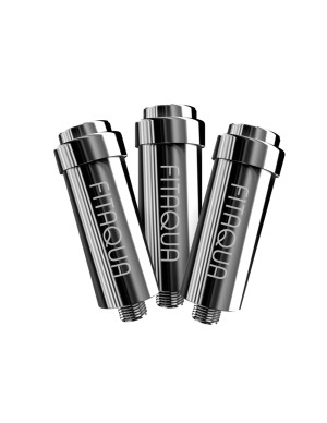 Zestaw Filtrów Prysznicowych Srebrny FITAQUA | KDF, Duży Zapas Wkładów, Uniwersalny