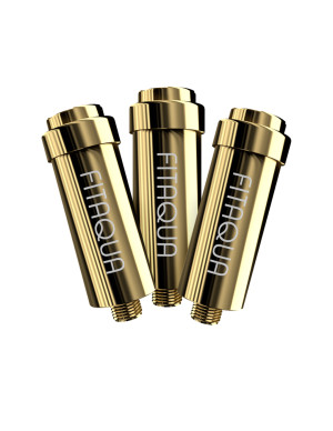 Zestaw Filtrów Prysznicowych Złoty FITAQUA | KDF, Duży Zapas Wkładów, Redukcja Chloru