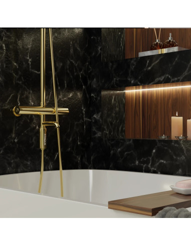 Zestaw Filtrów Prysznicowych Złoty FITAQUA | KDF, Duży Zapas Wkładów, Redukcja Chloru