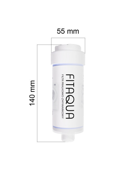 Zestaw Filtr Prysznicowy biały + Filtr Pralkowo-Zmywarkowy | FITAQUA