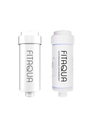 Zestaw Filtr Prysznicowy biały + Filtr Pralkowo-Zmywarkowy | FITAQUA
