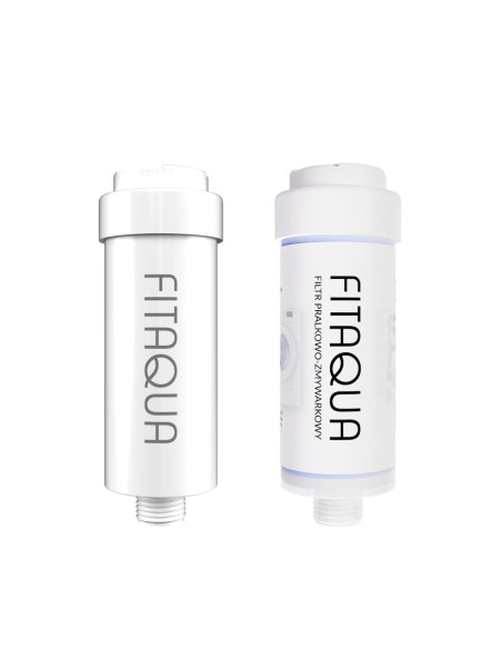 Zestaw Filtr Prysznicowy biały + Filtr Pralkowo-Zmywarkowy | FITAQUA